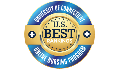 UConn School of Nursing top 20 badge